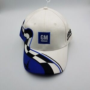 General Motors / GM hat Adesa Indianapolis white‎ blue adjustable snapback cap